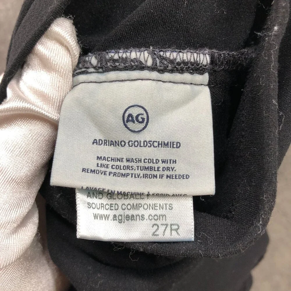 AG Adriano Goldschmied Maternity Jeans Womens 27R Black Skinny‎ Secret Fit